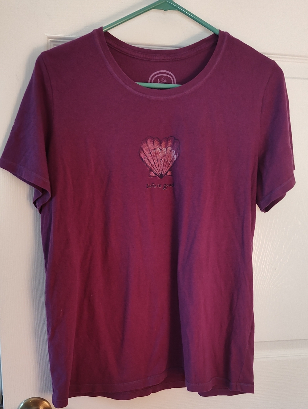 Life Is Good Plum Shell Tee
